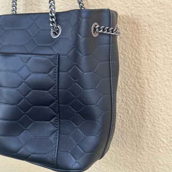 Aimee Kestenberg Black Quilted Leather Convertible Chain Crossbody Bag EUC! - Picture 7 of 15